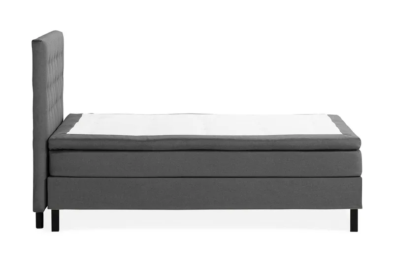 Scarlett Sängpaket 120x200 Skummadrass - Knappad gavel Mörkgrå - Möbler - Säng - Kontinentalsäng