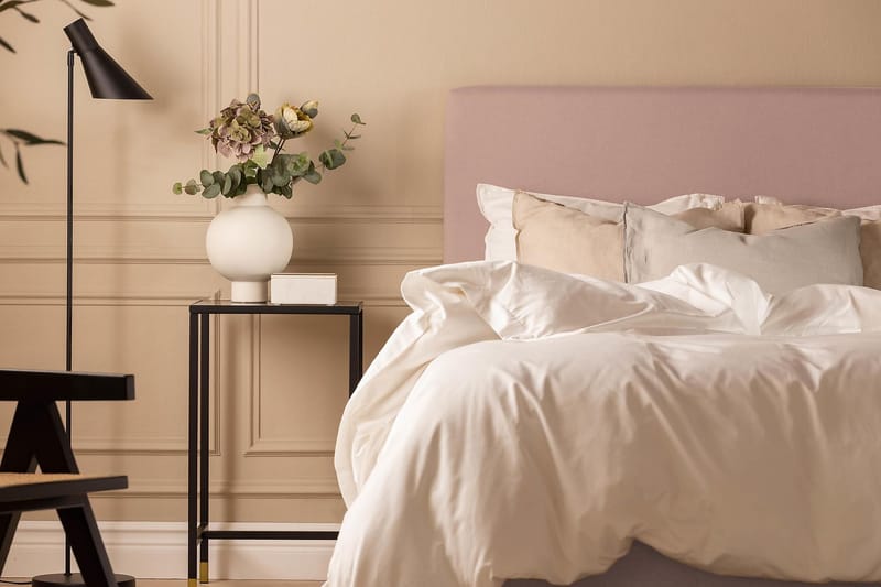 Scarlett Sängpaket 120x200 Skummadrass - Slät gavel Rosa - Möbler - Säng - Komplett sängpaket