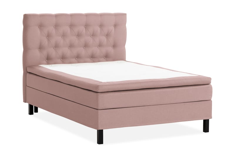 Scarlett Sängpaket 140x200 Skummadrass - Djuphäftad gavel Rosa - Möbler - Säng - Komplett sängpaket
