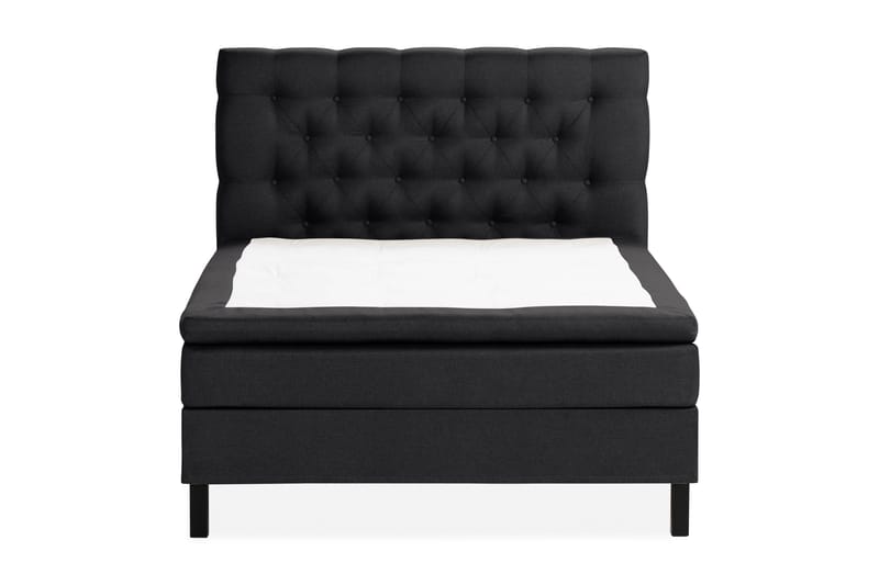 Scarlett Sängpaket 140x200 Skummadrass - Djuphäftad gavel Svart - Möbler - Säng - Komplett sängpaket