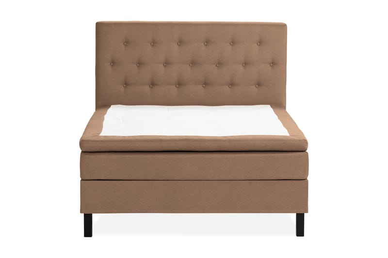 Scarlett Sängpaket 140x200 Skummadrass - Knappad gavel Brun - Möbler - Säng - Enkelsäng