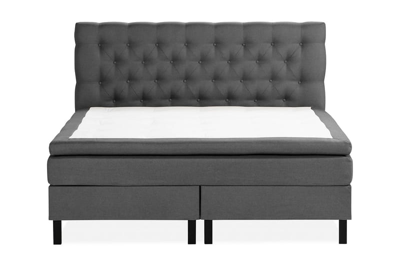 Scarlett Sängpaket 180x200 Latexmadrass - Djuphäftad gavel Mörkgrå - Möbler - Säng - Komplett sängpaket