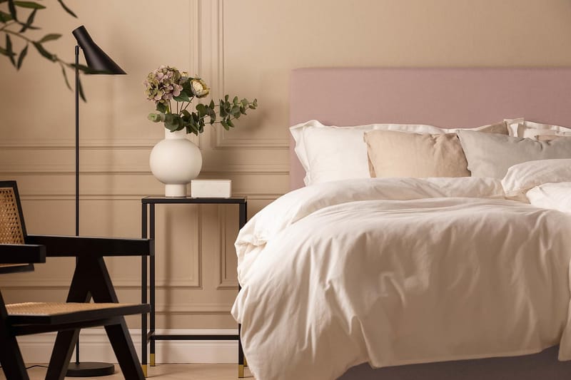 Scarlett Sängpaket 180x200 Latexmadrass - Slät gavel Rosa - Möbler - Säng - Komplett sängpaket