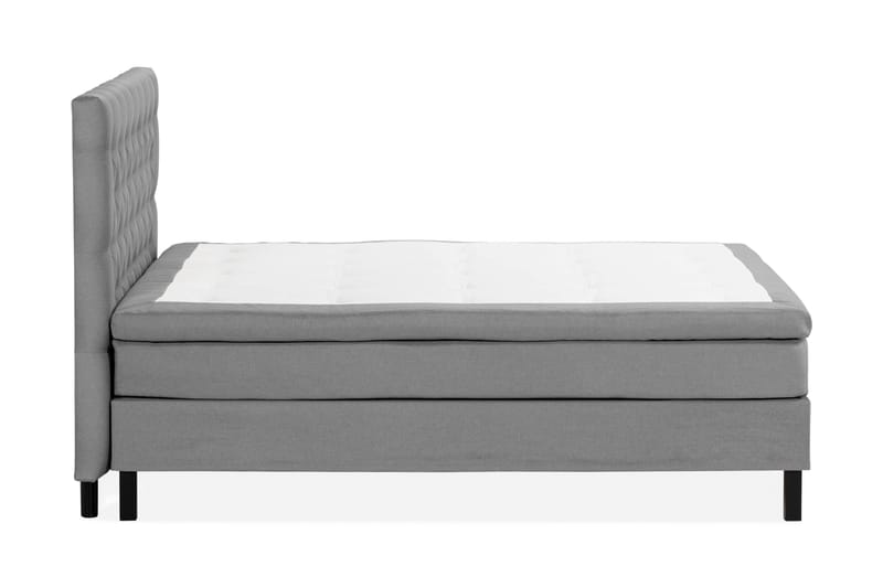 Scarlett Sängpaket 180x200 Skummadrass - Djuphäftad gavel Grå - Möbler - Säng - Komplett sängpaket