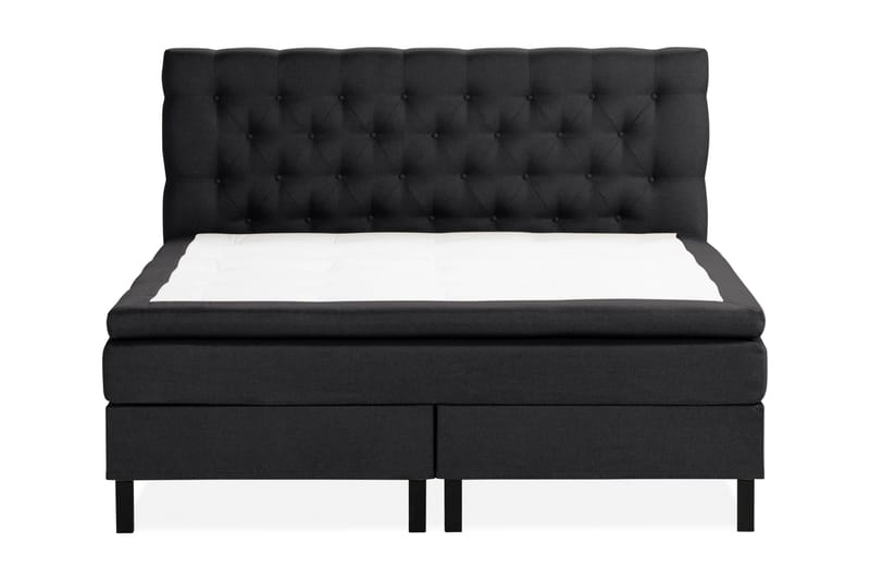 Scarlett Sängpaket 180x200 Skummadrass - Djuphäftad gavel Svart - Möbler - Säng - Komplett sängpaket
