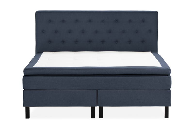 Scarlett Sängpaket 180x200 Skummadrass - Knappad gavel Blå - Möbler - Säng - Kontinentalsäng