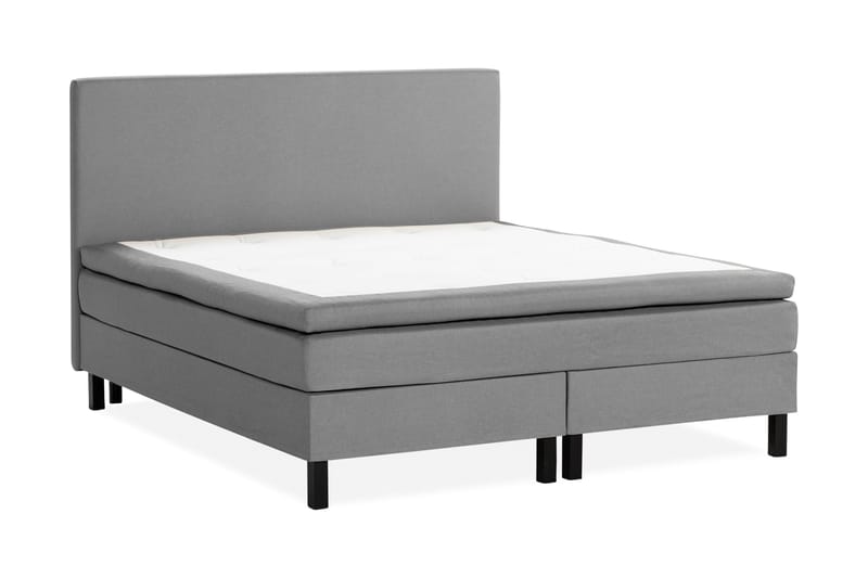 Scarlett Sängpaket 180x200 Skummadrass - Slät gavel Grå - Möbler - Säng - Komplett sängpaket