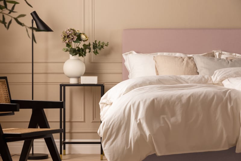 Scarlett Sängpaket 180x200 Skummadrass - Slät gavel Rosa - Möbler - Säng - Komplett sängpaket