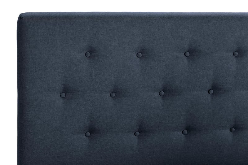 Scarlett Sängpaket 210x210 Memorymadrass - Knappad gavel Blå - Möbler - Säng - Komplett sängpaket
