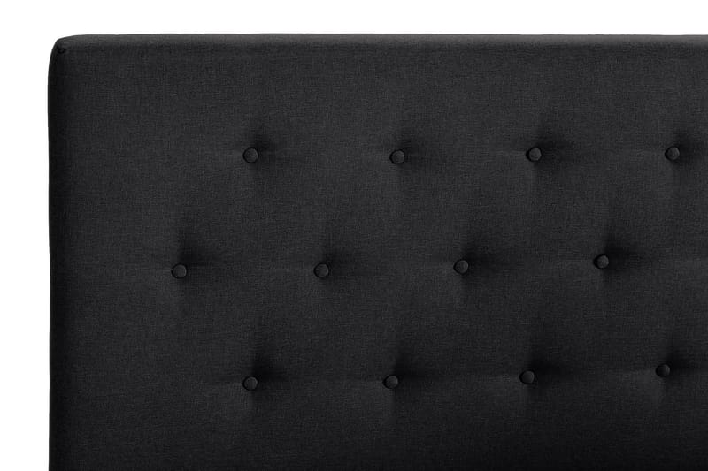 Scarlett Sängpaket 210x210 Memorymadrass - Knappad gavel Svart - Möbler - Säng - Kontinentalsäng