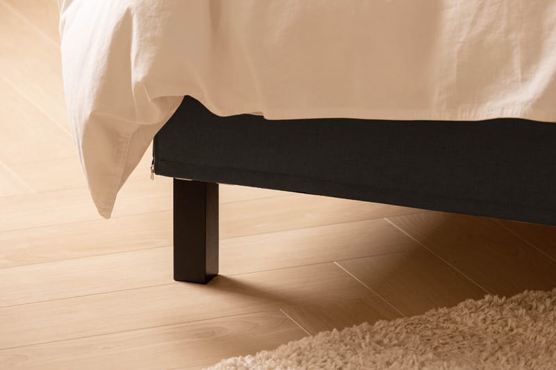 Scarlett Sängpaket 210x210 Skummadrass - Knappad gavel Mörkgrå - Möbler - Säng - Komplett sängpaket