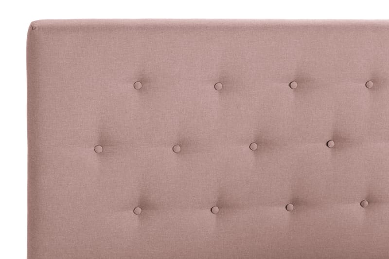Scarlett Sängpaket 210x210 Skummadrass - Knappad gavel Rosa - Möbler - Säng - Komplett sängpaket