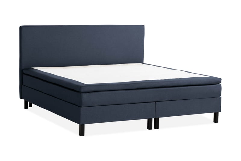 Scarlett Sängpaket 210x210 Skummadrass - Slät gavel Blå - Möbler - Säng - Komplett sängpaket