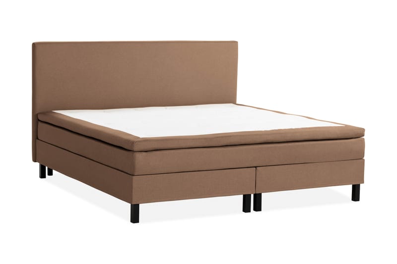 Scarlett Sängpaket 210x210 Skummadrass - Slät gavel Brun - Möbler - Säng - Enkelsäng