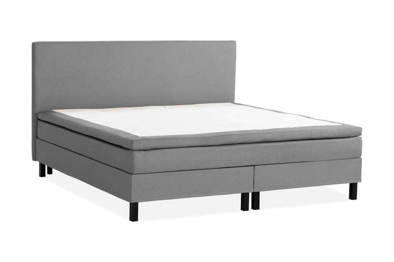 Scarlett Sängpaket 210x210 Skummadrass - Slät gavel Grå - Möbler - Säng - Komplett sängpaket