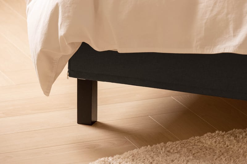 Scarlett Sängpaket 210x210 Skummadrass - Slät gavel Mörkgrå - Möbler - Säng - Komplett sängpaket