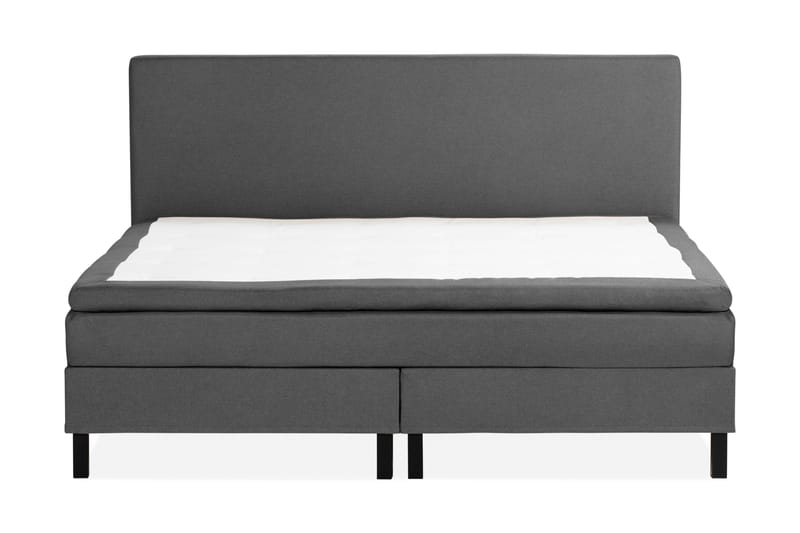 Scarlett Sängpaket 210x210 Skummadrass - Slät gavel Mörkgrå - Möbler - Säng - Komplett sängpaket