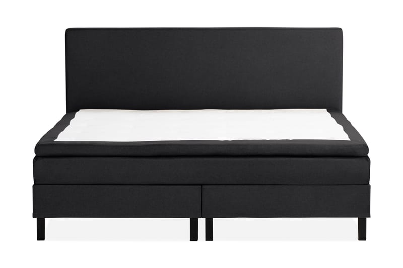 Scarlett Sängpaket 210x210 Skummadrass - Slät gavel Svart - Möbler - Säng - Komplett sängpaket