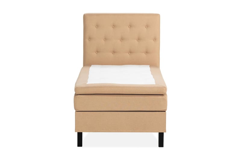 Scarlett Sängpaket 90x200 Latexmadrass - Knappad gavel Beige - Möbler - Säng - Komplett sängpaket