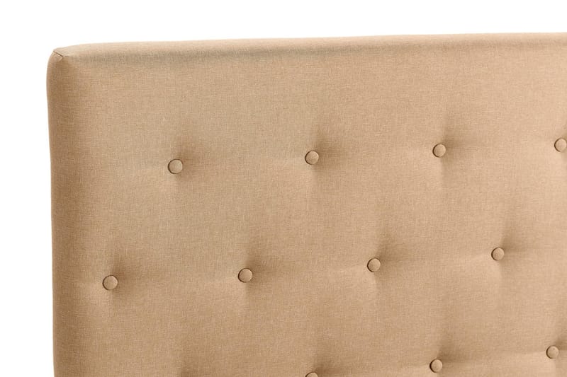 Scarlett Sängpaket 90x200 Latexmadrass - Knappad gavel Beige - Möbler - Säng - Komplett sängpaket