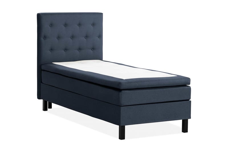 Scarlett Sängpaket 90x200 Latexmadrass - Knappad gavel Blå - Möbler - Säng - Komplett sängpaket