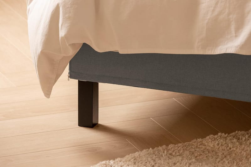Scarlett Sängpaket 90x200 Latexmadrass - Knappad gavel Grå - Möbler - Säng - Kontinentalsäng