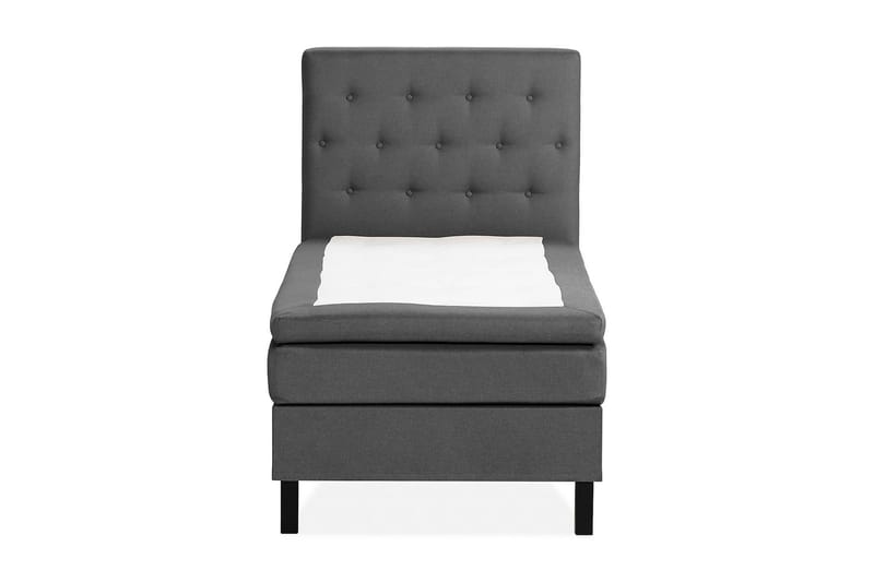 Scarlett Sängpaket 90x200 Latexmadrass - Knappad gavel Mörkgrå - Möbler - Säng - Komplett sängpaket