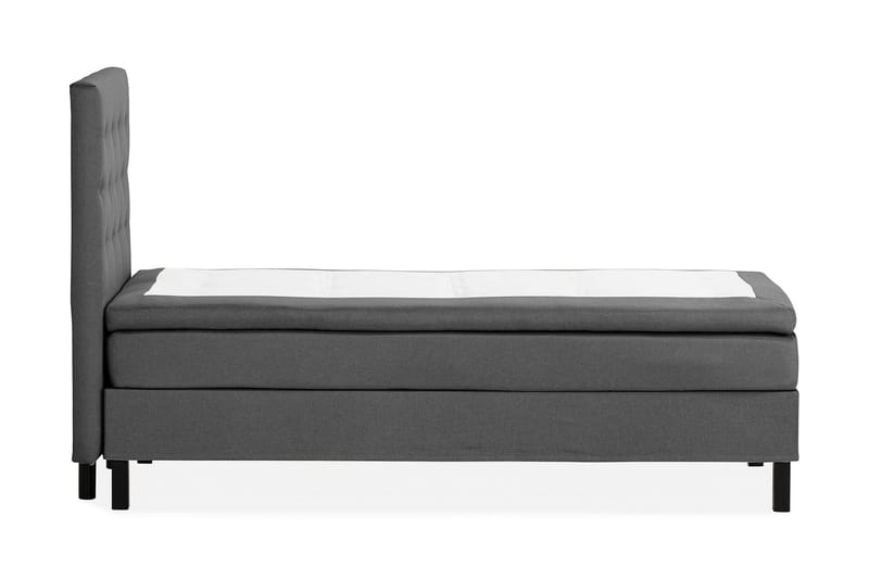 Scarlett Sängpaket 90x200 Latexmadrass - Knappad gavel Mörkgrå - Möbler - Säng - Komplett sängpaket
