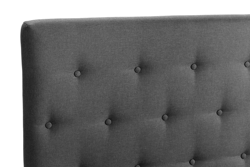 Scarlett Sängpaket 90x200 Latexmadrass - Knappad gavel Mörkgrå - Möbler - Säng - Komplett sängpaket