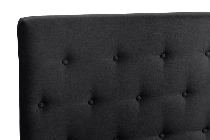 Scarlett Sängpaket 90x200 Latexmadrass - Knappad gavel Svart - Möbler - Säng - Kontinentalsäng