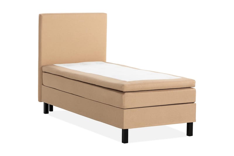 Scarlett Sängpaket 90x200 Latexmadrass - Slät gavel Beige - Möbler - Säng - Kontinentalsäng