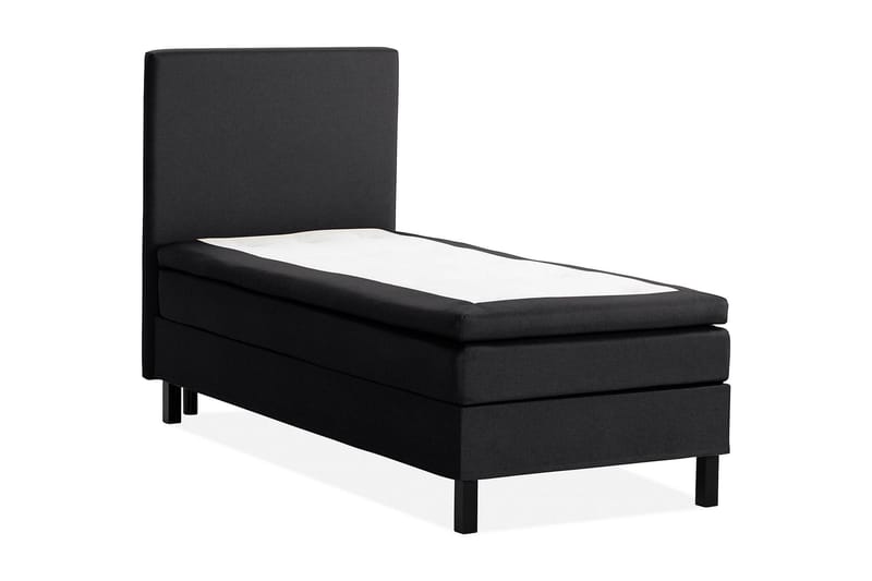 Scarlett Sängpaket 90x200 Latexmadrass - Slät gavel Svart - Möbler - Säng - Komplett sängpaket