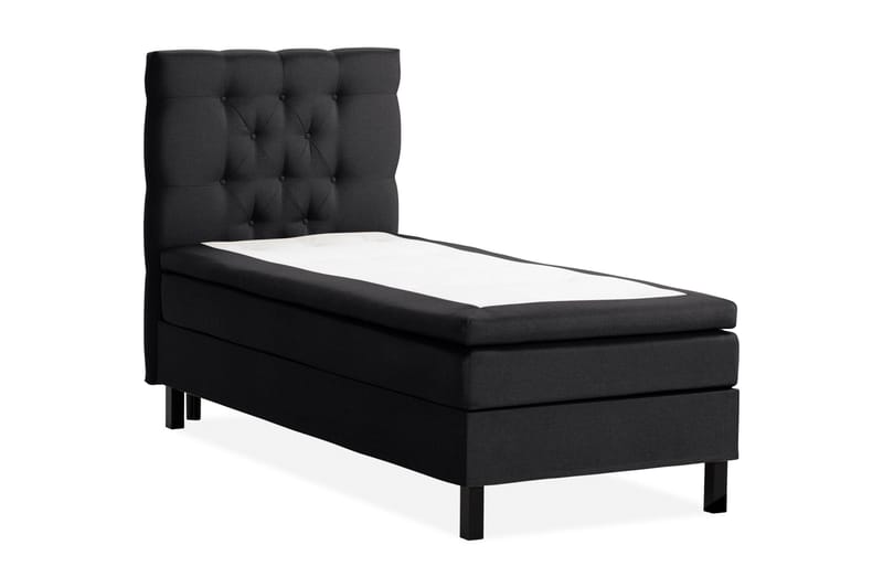 Scarlett Sängpaket 90x200 Skummadrass - Djuphäftad gavel Svart - Möbler - Säng - Kontinentalsäng