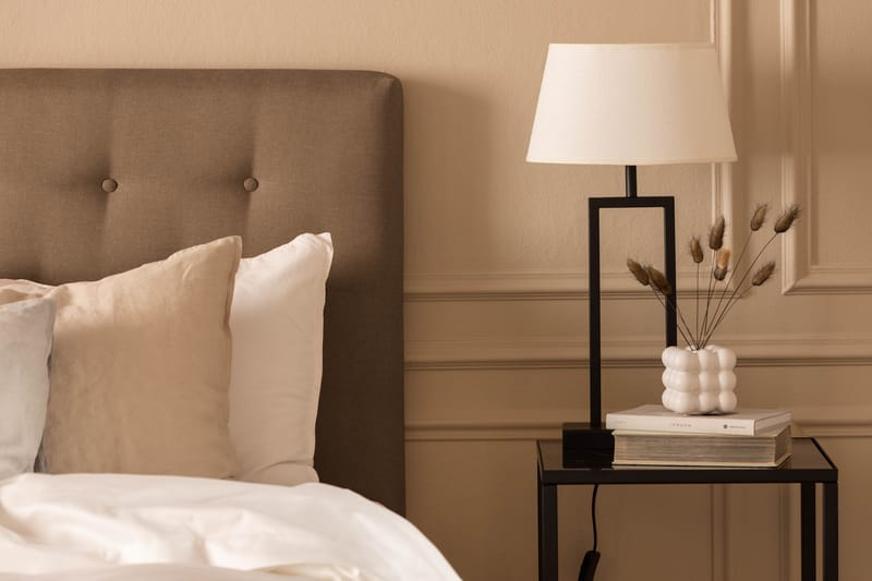 Scarlett Sängpaket 90x200 Skummadrass - Knappad gavel Brun - Möbler - Säng - Kontinentalsäng