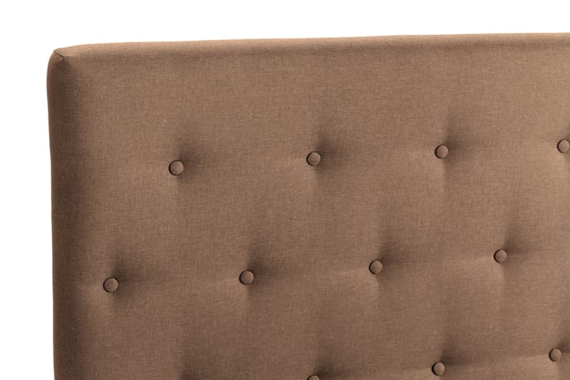 Scarlett Sängpaket 90x200 Skummadrass - Knappad gavel Brun - Möbler - Säng - Kontinentalsäng