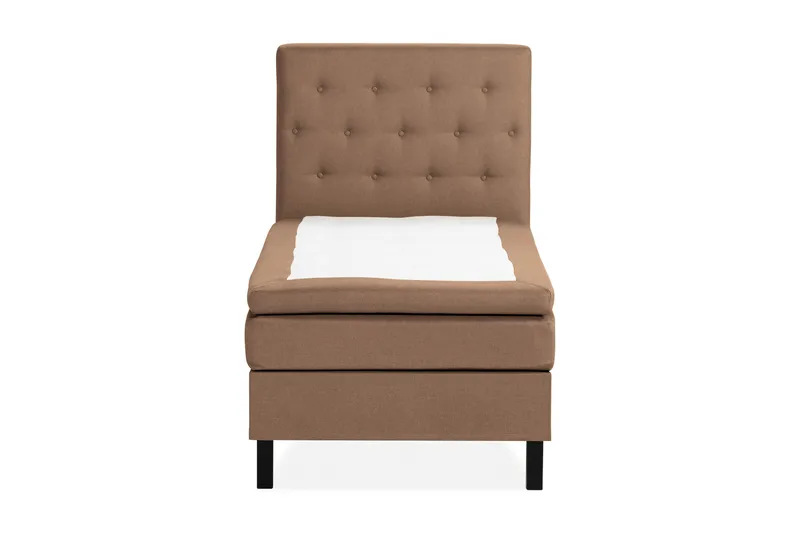 Scarlett Sängpaket 90x200 Skummadrass - Knappad gavel Brun - Möbler - Säng - Kontinentalsäng