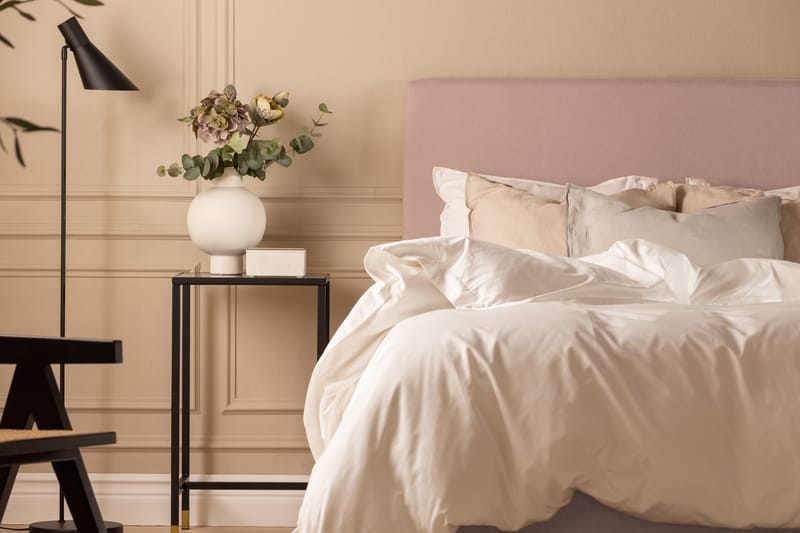 Scarlett Sängpaket 90x200 Skummadrass - Slät gavel Rosa - Möbler - Säng - Komplett sängpaket