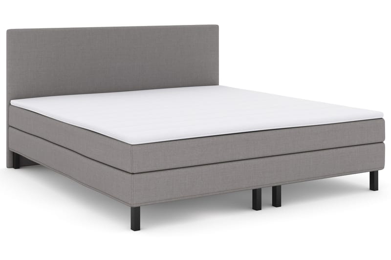 Select No 1 Komplett Sängpaket 210x210 - Ljusgrå/Svart - Möbler - Säng - Kontinentalsäng