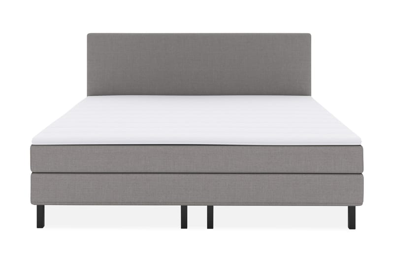 Select No 1 Komplett Sängpaket 210x210, Ljusgrå/Svart