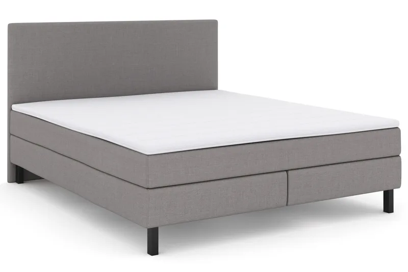 Select No 2 Komplett Sängpaket 180x200 - Ljusgrå/Svart - Möbler - Säng - Kontinentalsäng