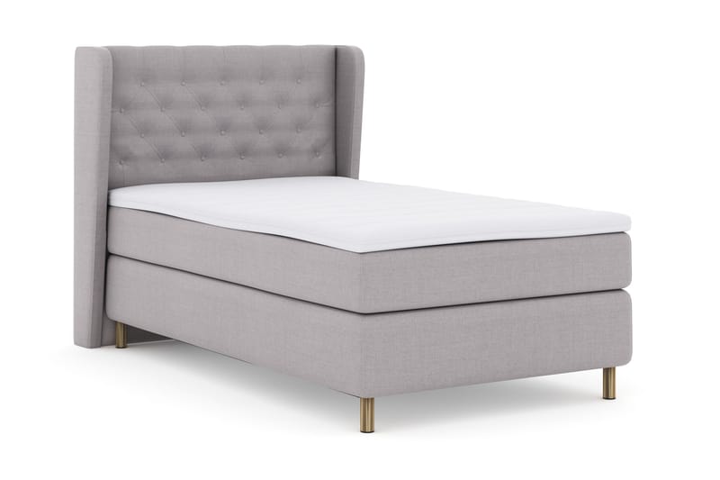 Select No 3 Komplett Sängpaket 120x200 Fast - Ljusgrå/Koppar - Möbler - Säng - Kontinentalsäng