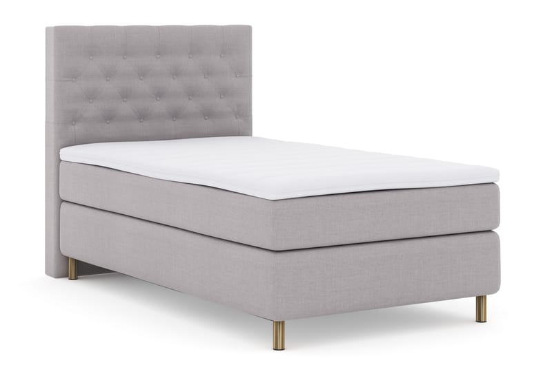 Select No 3 Komplett Sängpaket 120x200 Fast - Ljusgrå/Koppar - Möbler - Säng - Kontinentalsäng