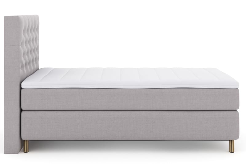 Select No 3 Komplett Sängpaket 120x200 Fast - Ljusgrå/Koppar - Möbler - Säng - Kontinentalsäng