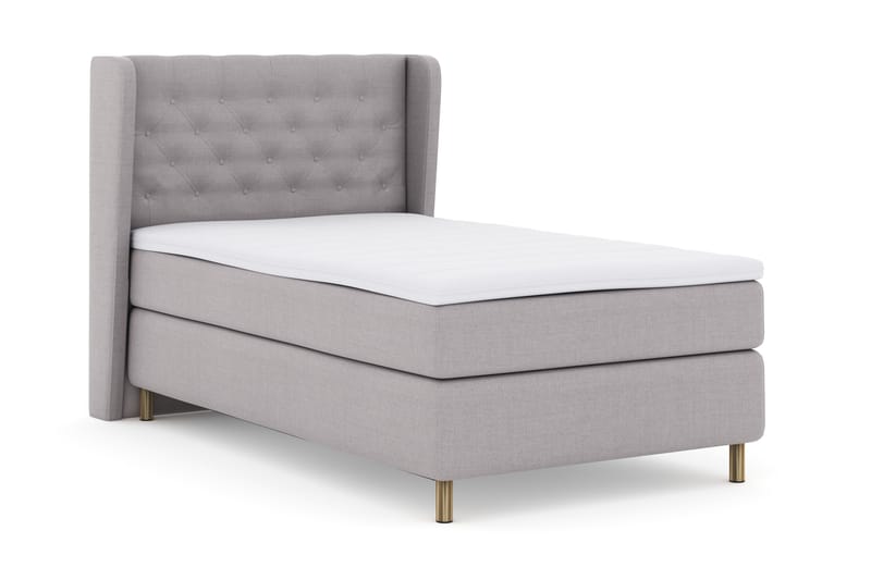 Select No 3 Komplett Sängpaket 120x200 Fast - Ljusgrå/Koppar - Möbler - Säng - Komplett sängpaket