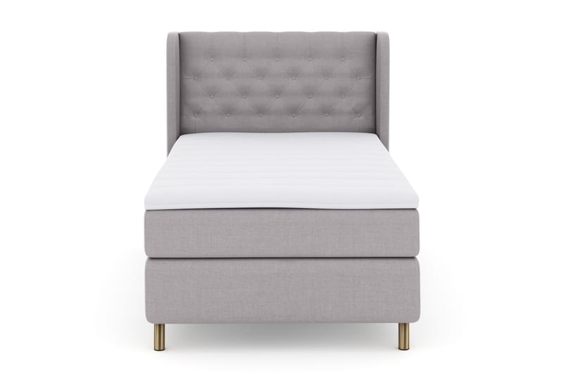 Select No 3 Komplett Sängpaket 120x200 Fast - Ljusgrå/Koppar - Möbler - Säng - Komplett sängpaket