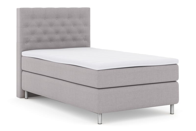 Select No 3 Komplett Sängpaket 120x200 Fast - Ljusgrå/Metall - Möbler - Säng - Kontinentalsäng