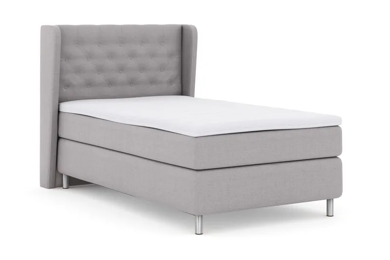 Select No 3 Komplett Sängpaket 120x200 Fast - Ljusgrå/Metall - Möbler - Säng - Kontinentalsäng