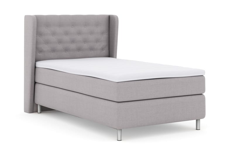 Select No 3 Komplett Sängpaket 120x200 Fast - Ljusgrå/Metall - Möbler - Säng - Kontinentalsäng