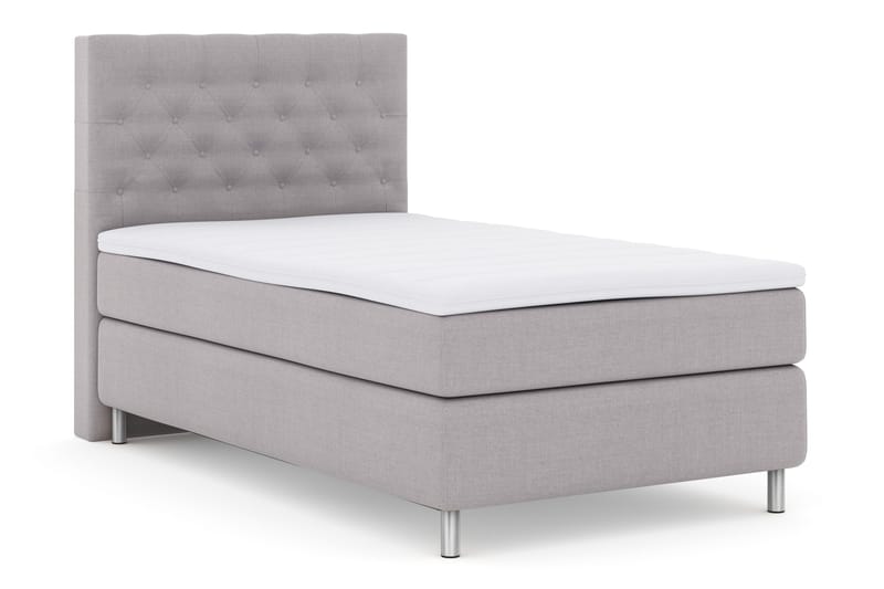 Select No 3 Komplett Sängpaket 120x200 Fast - Ljusgrå/Metall - Möbler - Säng - Kontinentalsäng