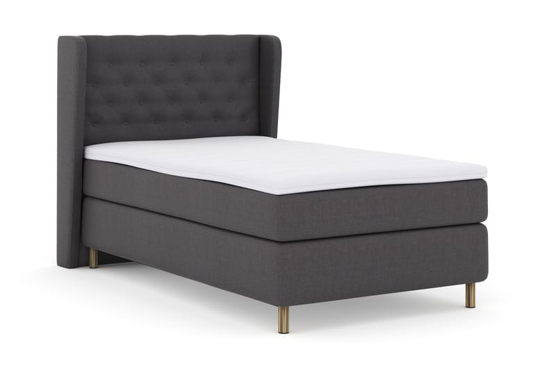 Select No 3 Komplett Sängpaket 120x200 Fast - Mörkgrå/Koppar - Möbler - Säng - Komplett sängpaket
